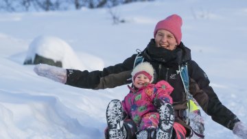 Kaamosretki Tsahkaljärven laavulle